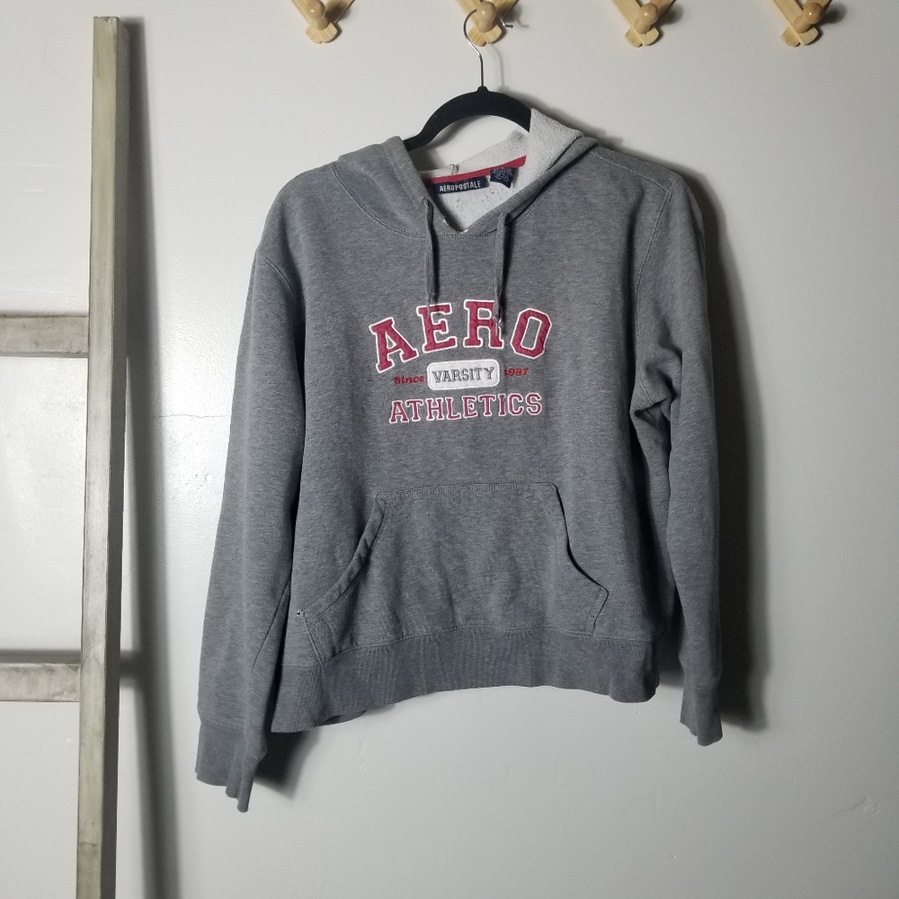 AEROPOSTALE WOMEN'S GRAY HOODIE SIZE LARGE